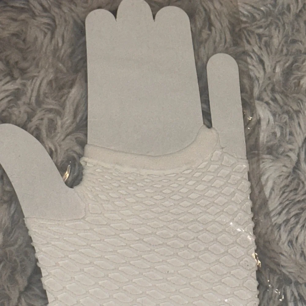 Miffy White Fishnet Arm Warmers Spirit Halloween Costume Gloves